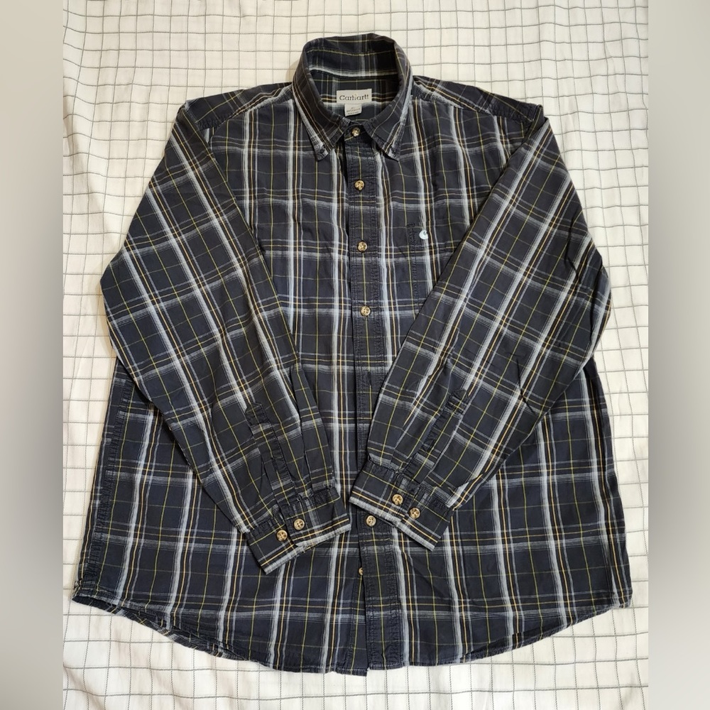 Carhartt Men’s Shirt button up. 100% cotton. XL.